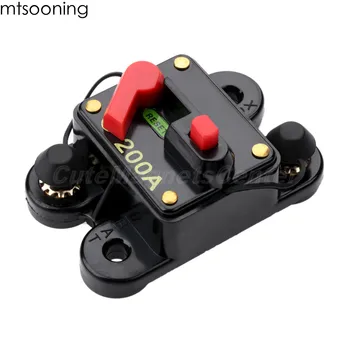 

mtsooning 200A Car Audio In line Circuit Breaker Manual Reset Boat 12V 24 Volt Fuse