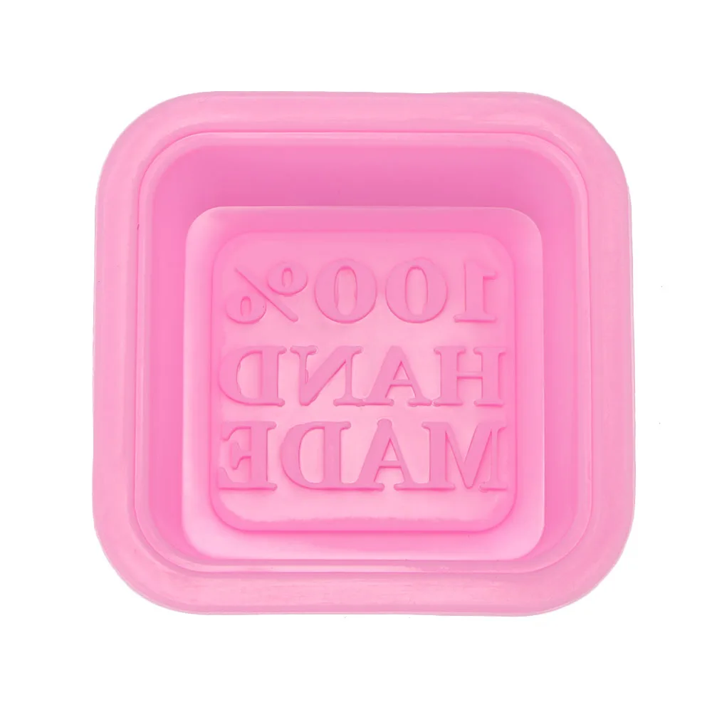 

3D Square Shape Design Handmade DIY Silicone Mold Soap Mold Fondant Cake Decorating Tools Soap Making