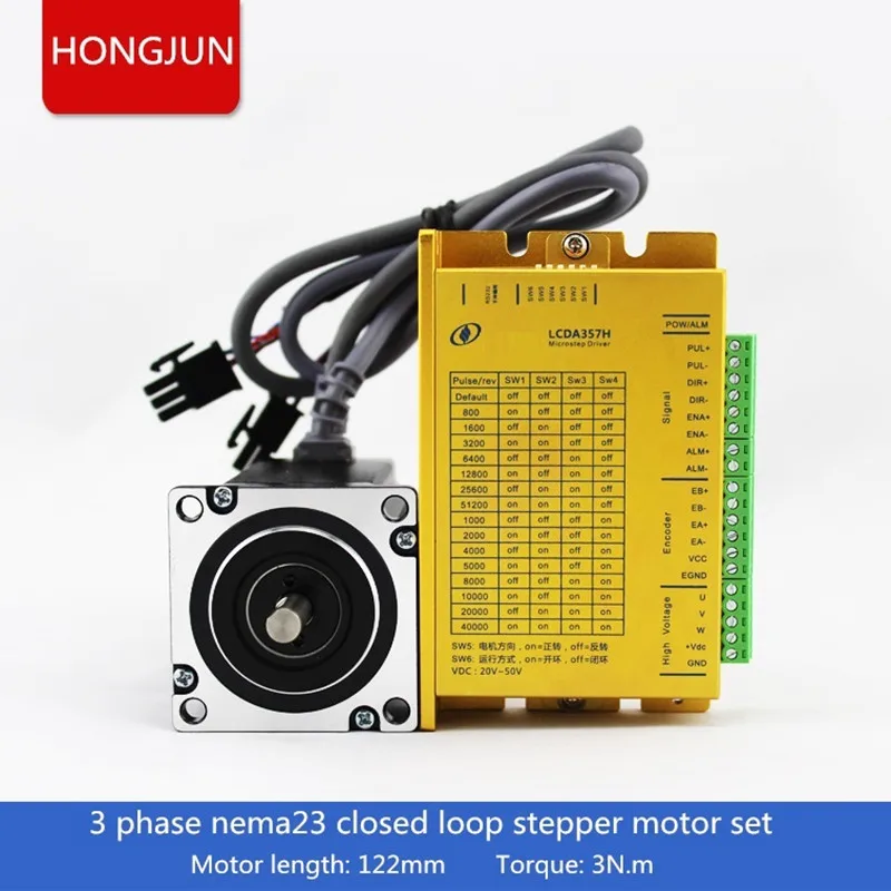 

NEMA 23 3N.m 3Phase closed loop stepper motor with hybrid drive kit