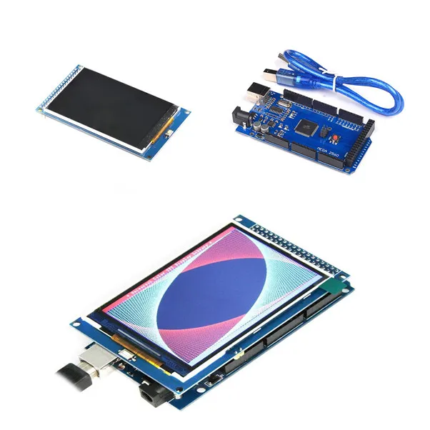 Обновленная версия MEGA 2560 R3 плата+ 3," TFT lcd дисплей 480x320 для Arduino