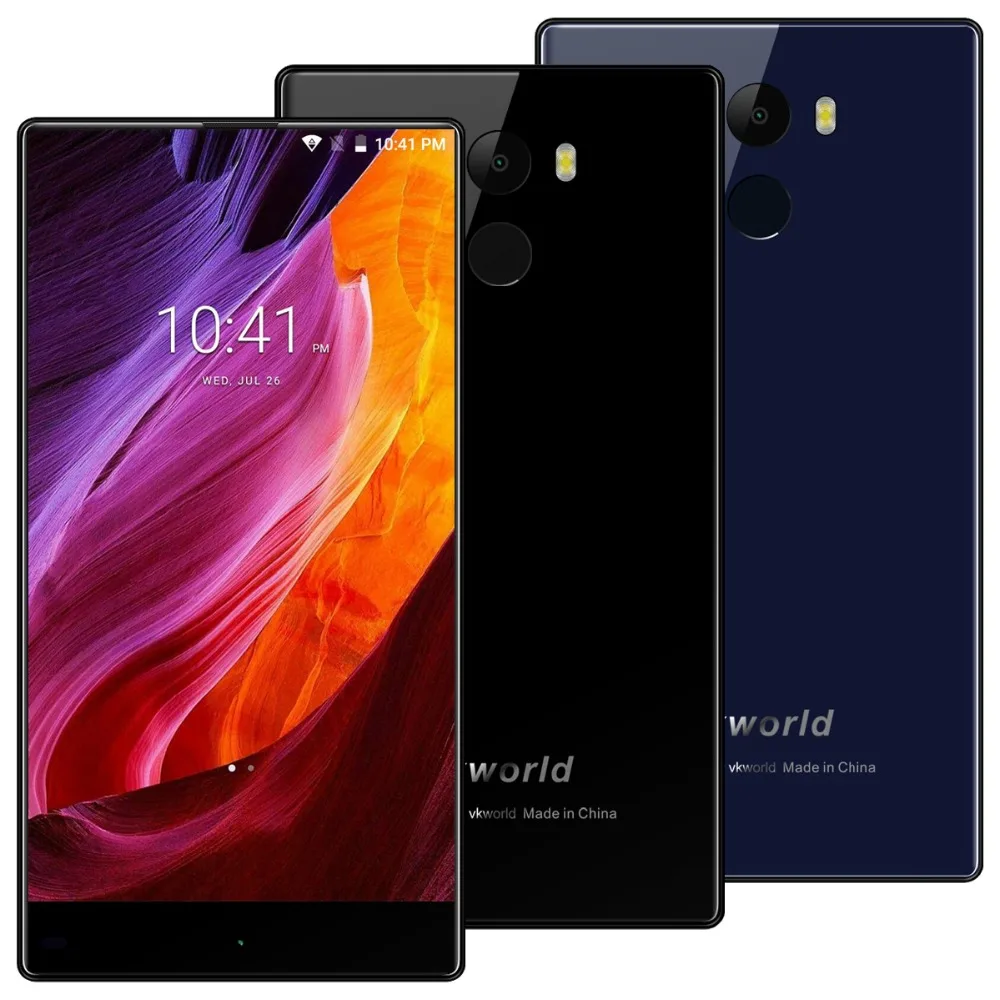 Vkworld Mix 5," полный экран Dual SIM 2 Гб ram 16 Гб Android7.0 смартфон MTK6737 четырехъядерный 8MP+ 5MP отпечаток пальца 4G LTE мобильный телефон