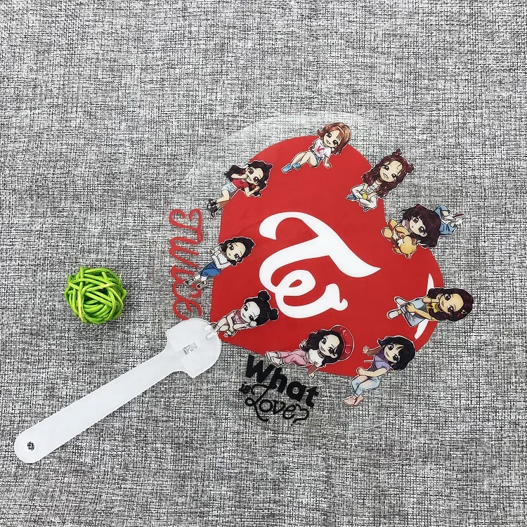 [MYKPOP] double WHAT IS LOVE Fan новый альбом HD фото ПВХ веер KPOP прозрачный коллекция