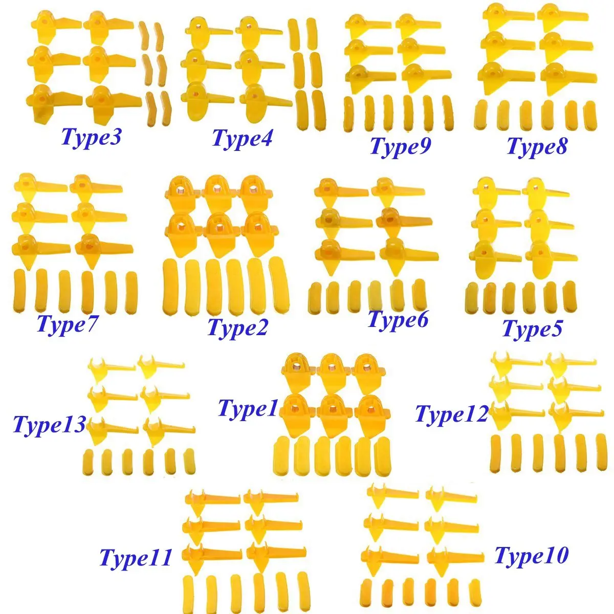 

12Pcs/Set Tyre Nylon Mount Demount Machine Accessories Head Insert Rim Protector Tyre Changer Rim Protectors Yellow