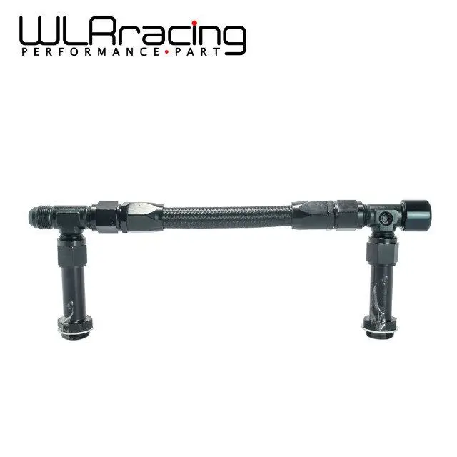 WLR RACING AN8 8AN Black Dual Feed Fuel Line Dual Feed Carb Fuel Line Kit WLR QT43BKin Fuel