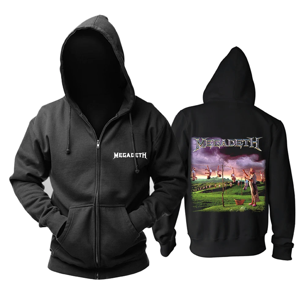 

Bloodhoof Free shipping Megadeth vic by icarosteel Speed metal black new cotton hoodie Asian Size