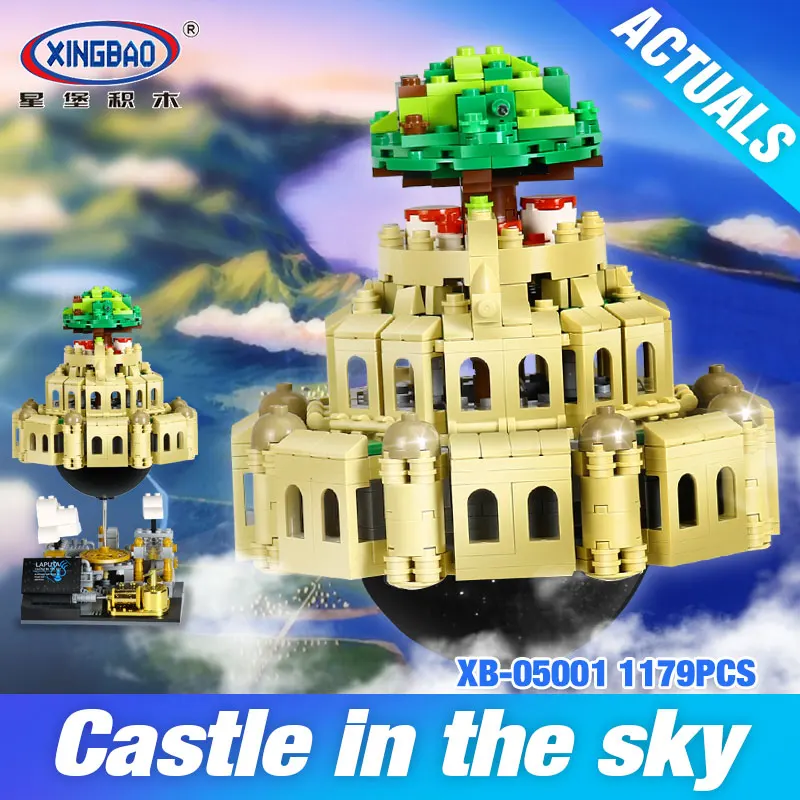 

XingBao 05001 Block 1179Pcs Genuine Creative MOC Series The City in The Sky Set Educational Building Blocks Bricks Model DIYGift