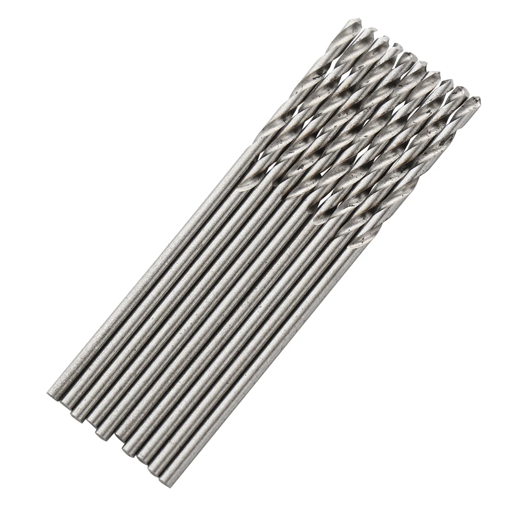 1.2mm 10pcs Micro Hss Twist Drilling Bits Straight Shank Tool For Electric Drill High Speed Steel Small Bit Bead Bits