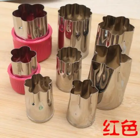 

RONG-724Fruits vegetables cut 8 pieces of stainless steel pattern embossing mold printing knife grinder butterfly surface mould