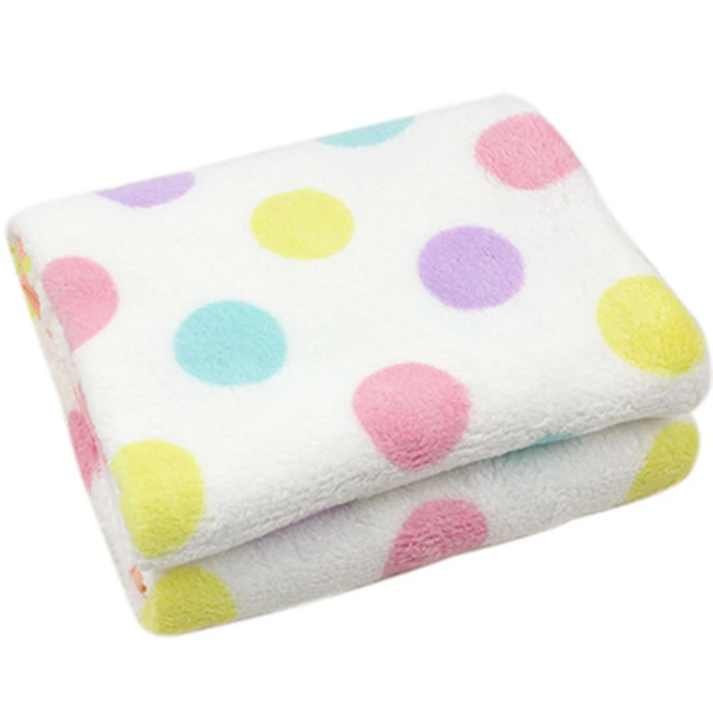 Однослойное цветное одеяло, 100*75 см, плюшевое многоцелевое теплое одеяло, детское воздухопроницаемое одеяло, всесезонное, можно использовать