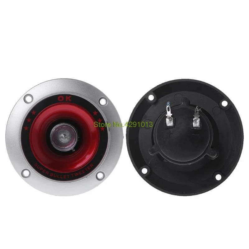 

2PCS Audio Speaker Tweeter 4" Piezoelectric Loudspeaker Treble Head Driver Home Stage
