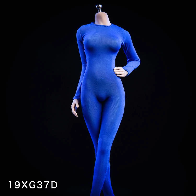 Skup 1 6 skala kobiet rysunek ubrania 19XG37 długi rękaw Body podkład kombinezon Model dla 12 \