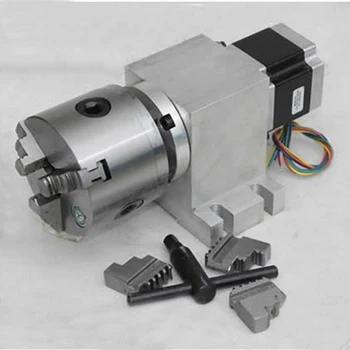 

CNC 4th Axis Rotary Head Of Engraving Machine 3 Jaw Centering Chuck (A axis+ Rotary Axis+CNC Dividing Head) K11