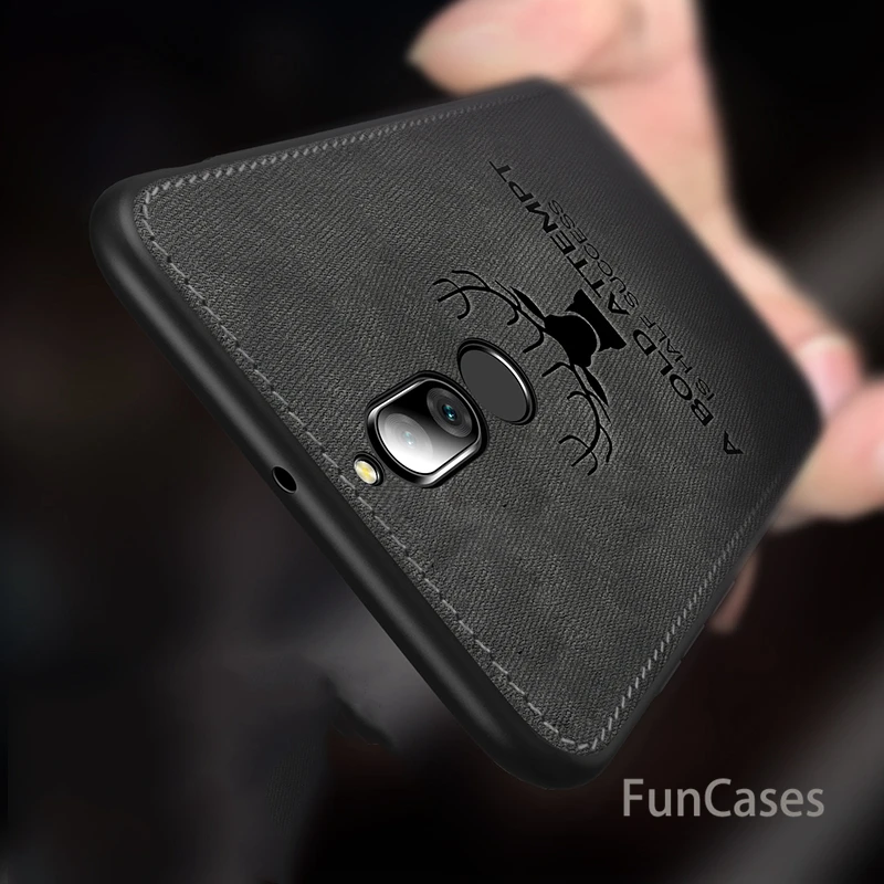 Тканевый чехол для Huawei mate 10 Lite Классическая матовая кожа мягкая жесткая задняя