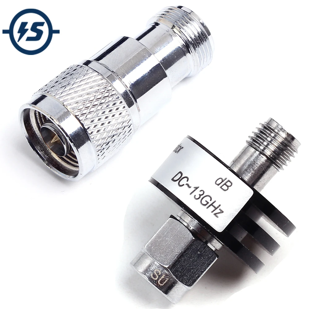 10dB 20dB 40dB DC-13GHz SMA/N коннектор коаксиальный с фиксированным аттенюатором 5W 50 ohm |