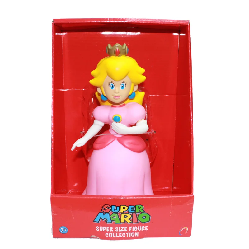Retail 5 Styles 9'' 23cm Super Mario Bros Mario Yoshi Luigi Koopa Bowser Toad PVC Action Figures Toys with Box Free Shipping