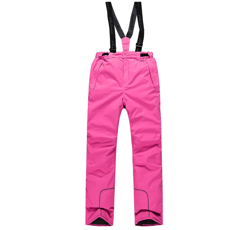 Detector/зимние лыжные штаны для девочек; ветрозащитные комбинезоны; штаны; спортивные костюмы для детей; водонепроницаемые теплые лыжные брюки для мальчиков - Цвет: PH9011