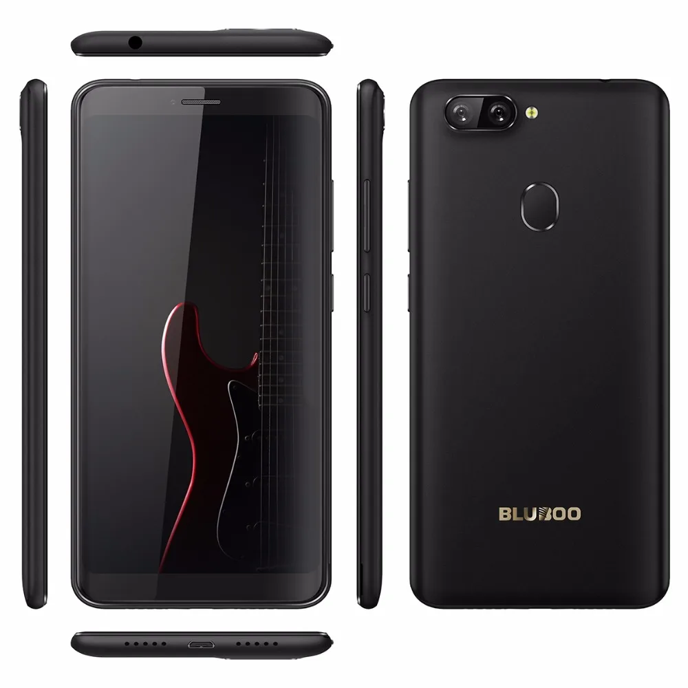 Смартфон Bluboo D6 D6 PRO, Android 8,1, четырехъядерный, 5,5 дюймов, отпечаток пальца, 2 ГБ, 16 ГБ, две sim-карты, аккумулятор 2700 мАч, сотовые телефоны