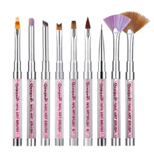 Кисть для ногтей для дизайна ногтей, ручка для рисования, УФ-пластик, набор инструментов