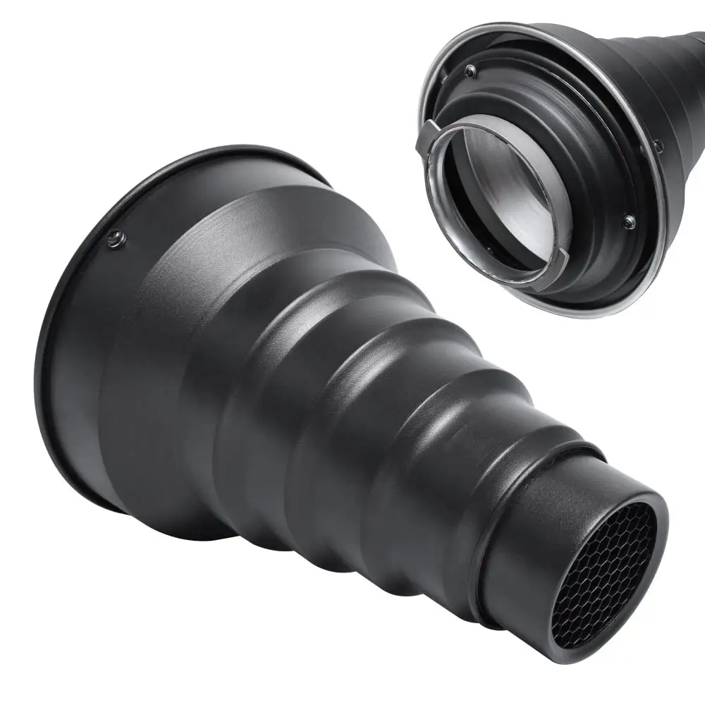 

Conical Snoot with Honeycomb Grid for Broncolor Pulso Compuls Studio Strobe (A)
