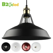B2oc Industrial retro style Art LED Pendant light black white Edison light bulb American village lamps Hanging Lamps luminaries