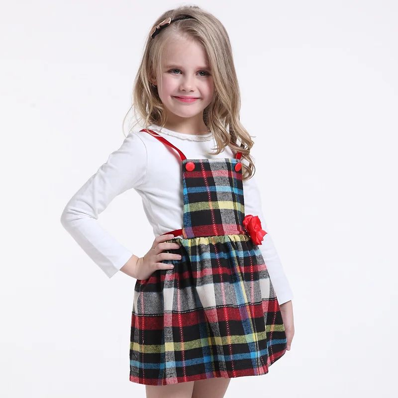 

Spring 2017 girls Plaid dress brand children's clothing kids dresses for girls Clothes Online Store vestidos infantil