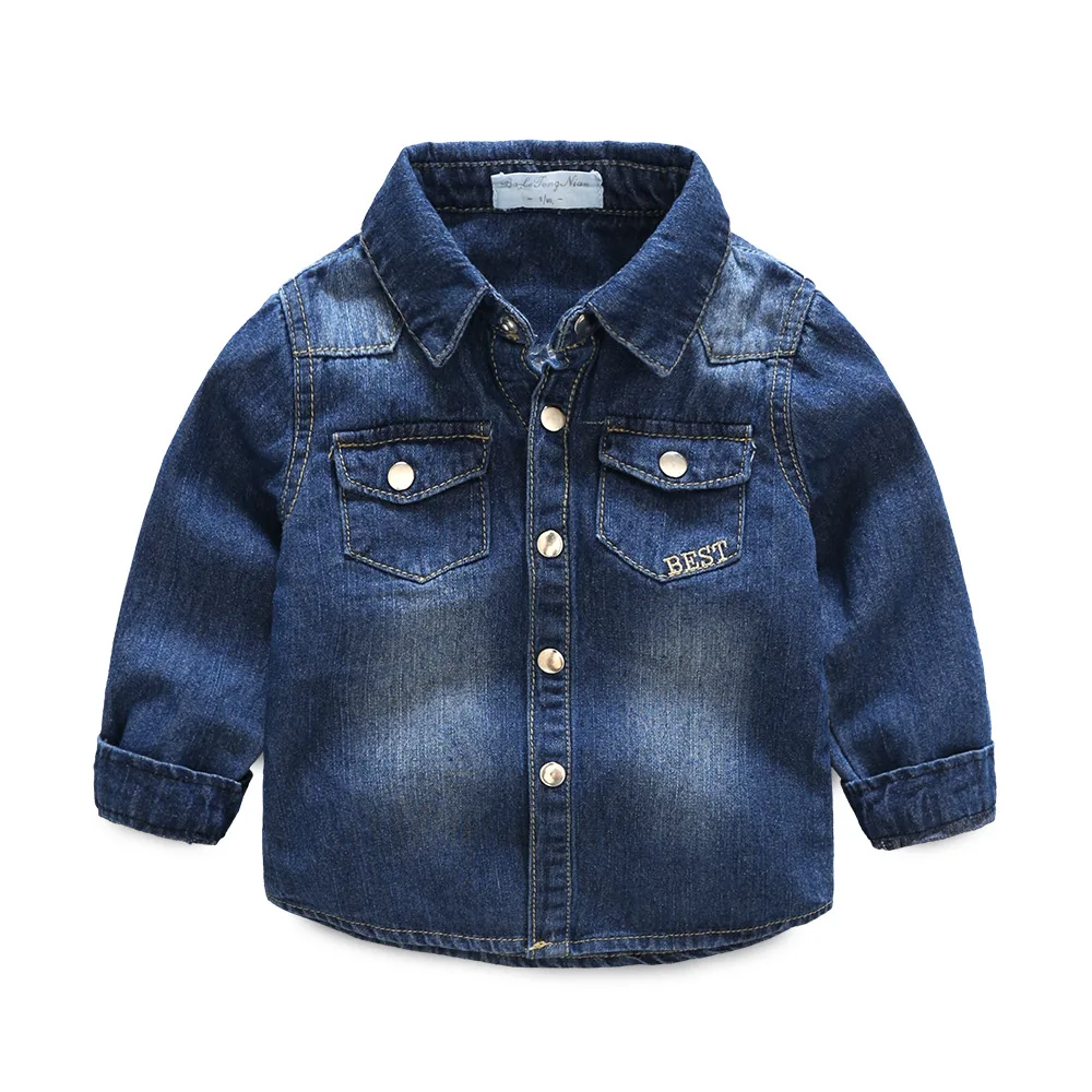 Baby Boy Spring Autumn Blue Jean Coat Children Cardigan Jean Jacket