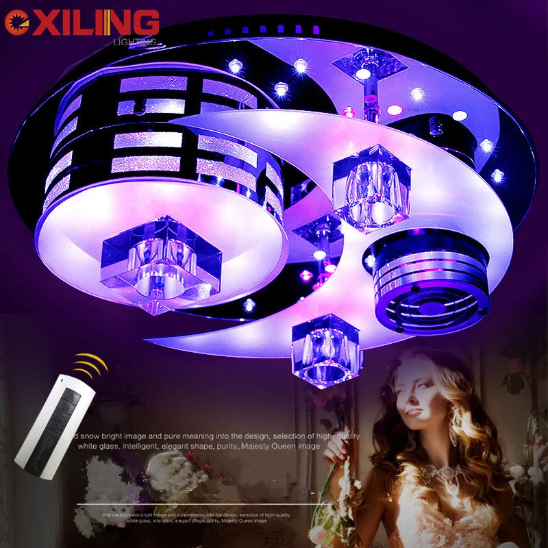 Modern LED Ceiling Lights remote control AC110V-240V Color conversion Living Room Ceiling Lamps Bedroom  Creative Home Lighting