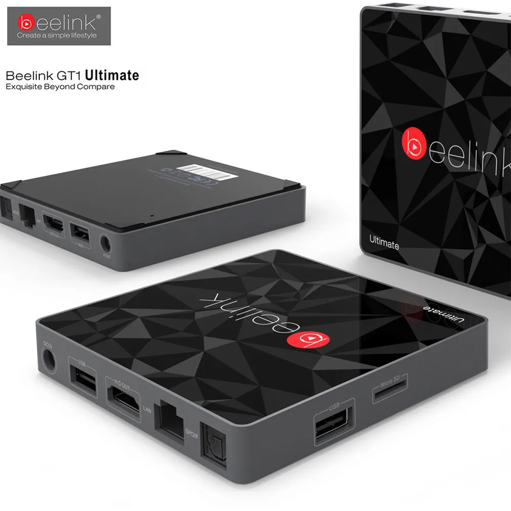 Beelink GT1 Ultimate Smart tv Box 3G ram DDR4 32G rom Amlogic S912 Octa Core cpu Android 7 1 5G WiFi BT 4 0 телеприставка|smart box|tv