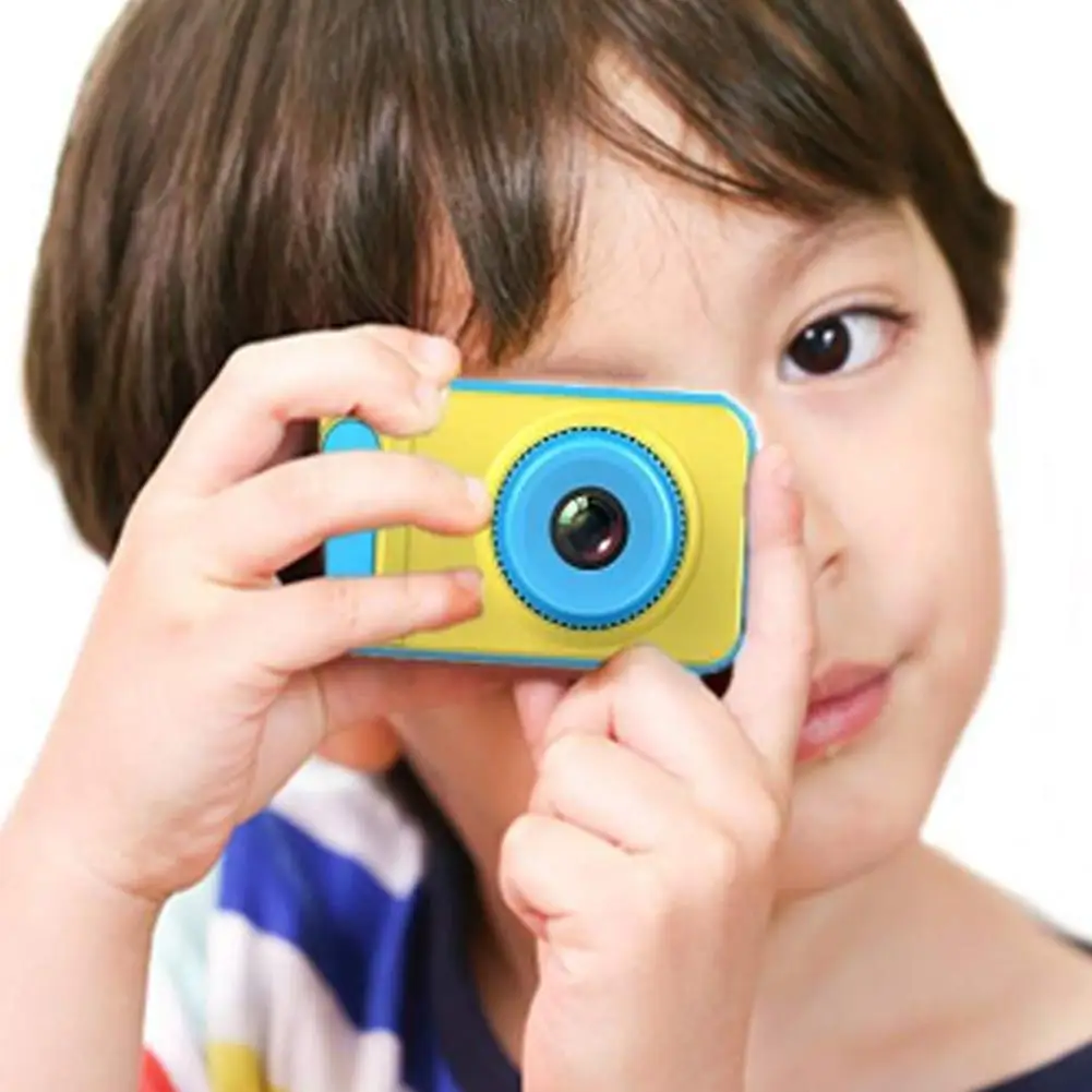 Mini Digital Camera 2 Inch Cartoon Cute Camera Toys Children Birthday Gift 1080P Toddler Toys Camera Cartoon Game Photo