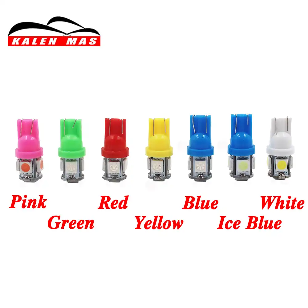 Kalen mas 1 шт. автомобиль свет T10 LED W5W 5050 5SMD просвет lihgts светодиодные лампы Внутреннее