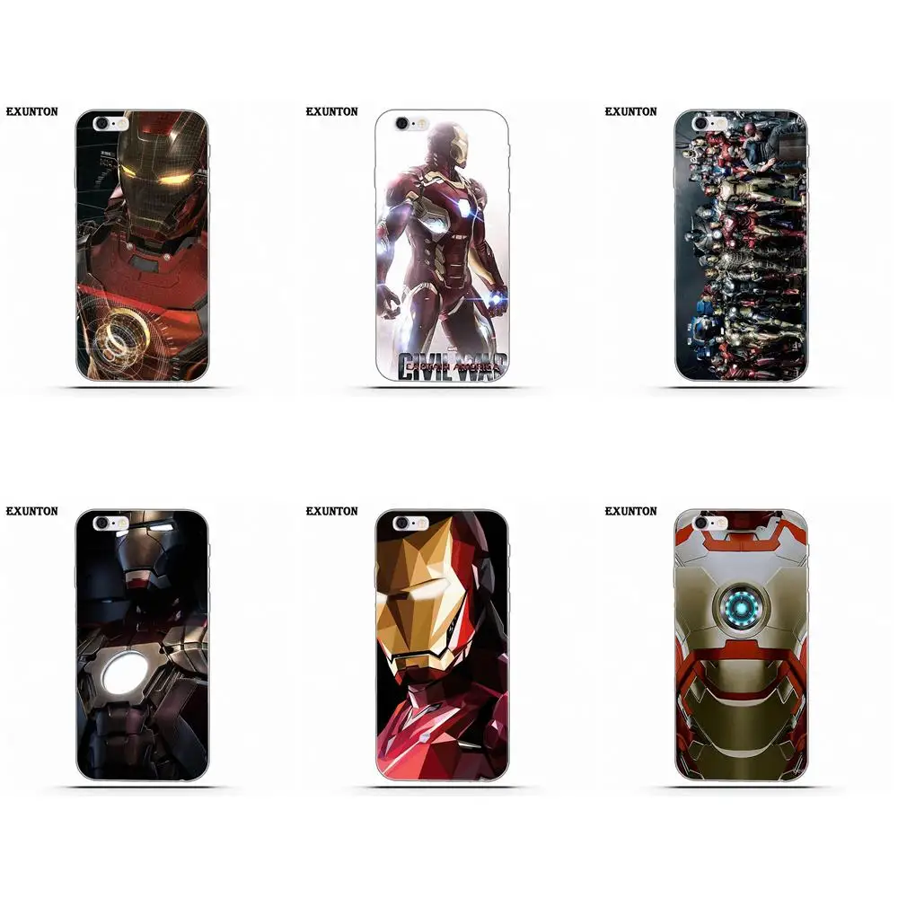 Железный человек Ironman Мягкие силиконовые ТПУ прозрачные лучшие чехлы для Apple iPhone 4
