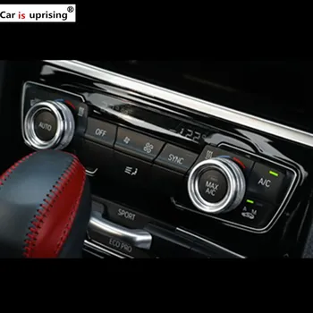 

For BMW 218i 220i car Refit Stickers Air conditioning knob protection ring Car Styling for bmw F45 F46 F22 F23 accessories