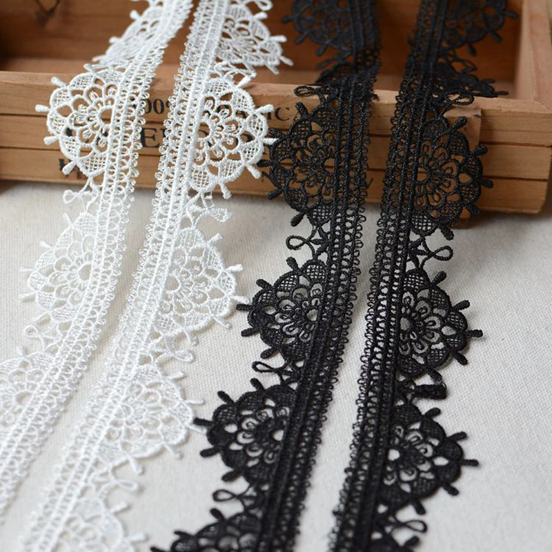 

3 Yards/lot Wide 3.5cm water soluble lace DIY household clothing art dress skirt curtain tablecloth sofa decoration accessories