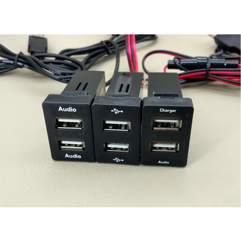 USB зарядное устройство автомобильное зарядное устройство USB разъем напряжение дисплей Температура аудио зарядное устройство VOL. V TEM HDMI для Mitsubishi L200