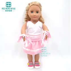 Одежда для кукол модный розовый спортивный костюм для 43-45 см Американская кукла и аксессуары для новорожденной куклы