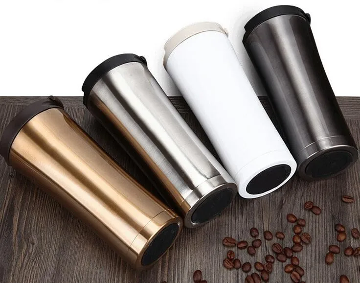 High Quality 500ml Double Wall Stainless Steel Coffee Mug Thermos Cup Coffee Tea Mug Milk Water