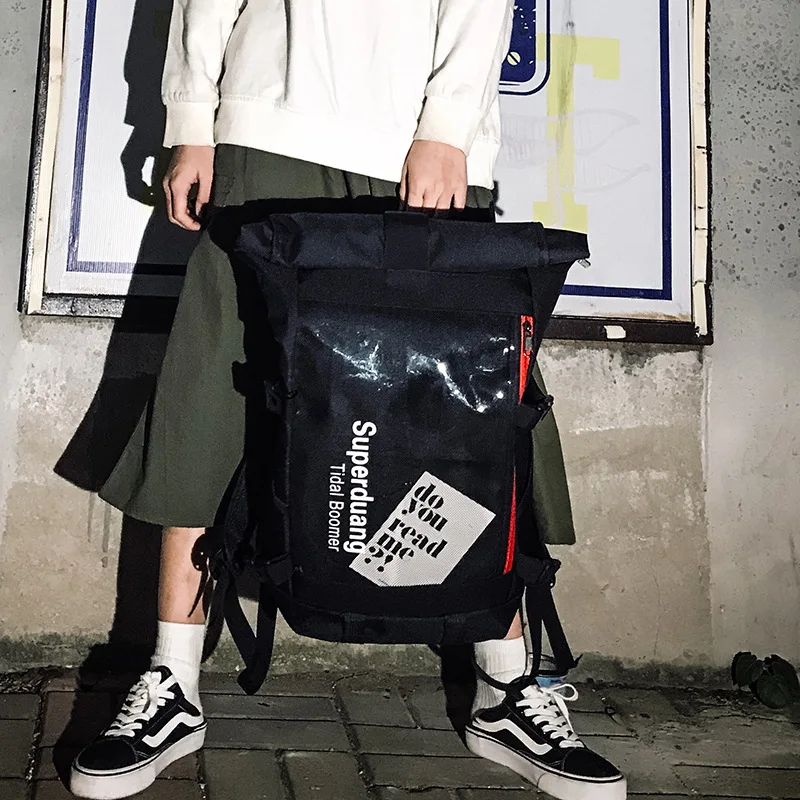 

Transparent Backpack Men Black Travel Backpacks Large Capacity College Students Fashion Super Fire Back Pack Women Bag Pack 2019