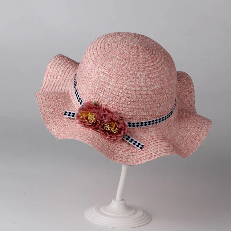 Buy New Summer Girls Sun Hat Straw Baby Girl Straw Hat
