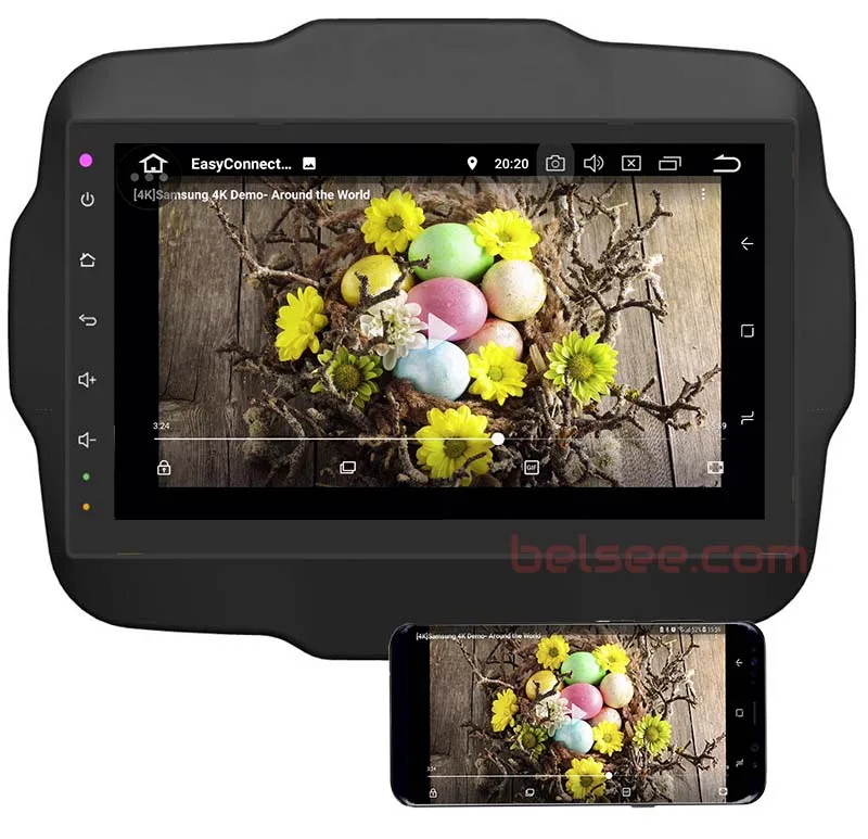 Clearance Belsee Octa Core 10.1" Android 9.0 Head Unit Auto Radio Car Stereo Multimedia Navigation System for Jeep Renegade 2015 2016 2017 6