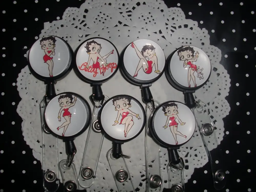 

Betty Boop ID Name Reel Retractable badge Holder 10pcs/lot