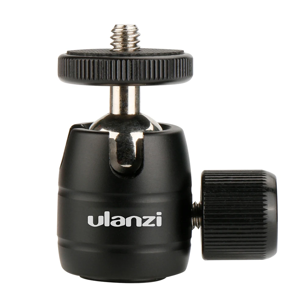 

Ulanzi U-30 CNC Metal 1/4 Screw Thread Tripod Rotating 360 Degree Mini Ball Head