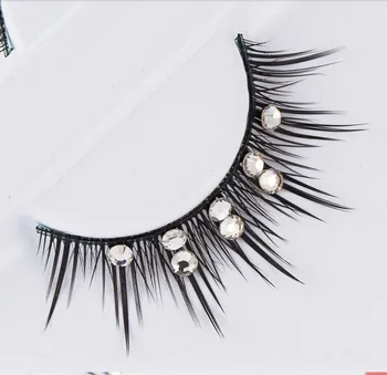 

High-grade grafting false eyelashes cross section luxury with diamond false eyelashes pair of thick models grafting eyelashes