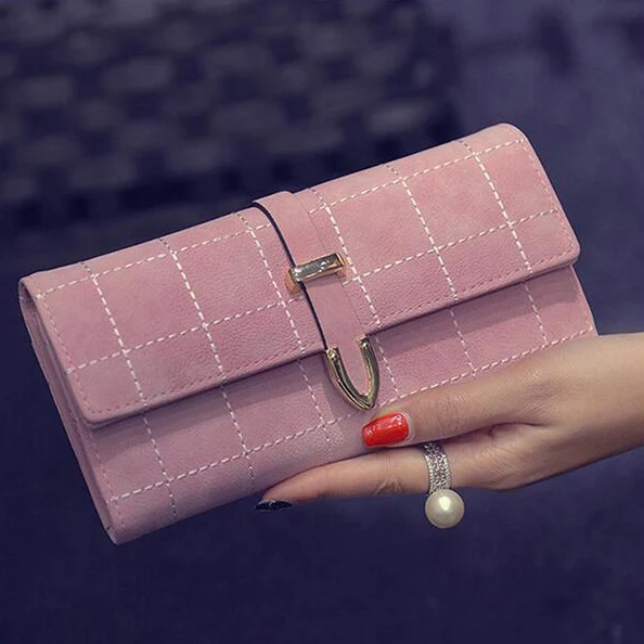 Carteras largas de moda para Mujer, Carteras de estilo coreano con broche,  elegantes bolsos de mano de noche, billetera|fashion women wallets|womens  fashion walletwomen wallets - AliExpress