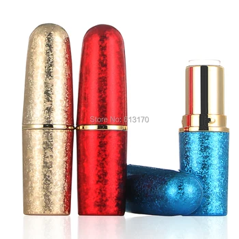 

New 12.1mm 5g Empty lip balm tubes bullet shape Gold,Red,Blue Color Lip gloss lipstick tube diy Cosmetic Packing Container