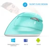 Delux-ratón inalámbrico M618 Mini para ordenador, periférico con Bluetooth 4,0, clic silencioso, 2400 DPI, ergonómico, recargable, Vertical, con modo USB de 2,4 GHz ► Foto 3/6