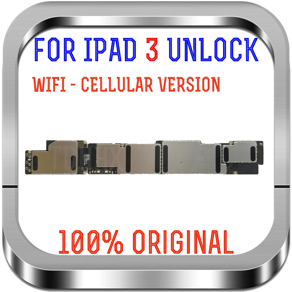 

A1416 or A1430 for iPad 3 motherboard Wifi - Cellular 3G version Main Boards with full chips iOS logic Boards Good Working