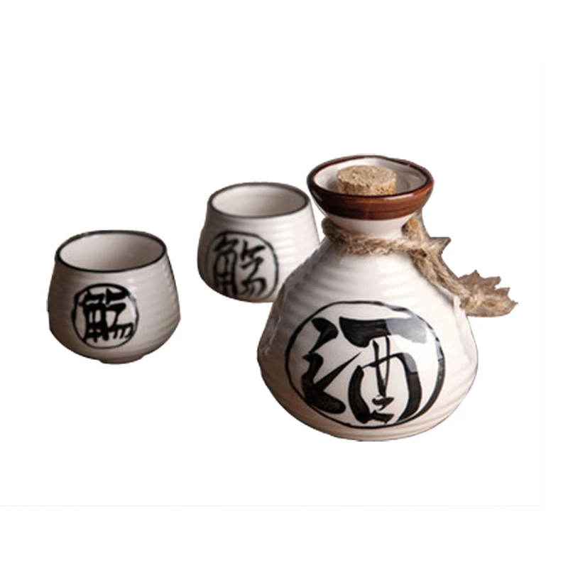 

Ceramic Jug Wine Pot Japanese-style Wine separator small handless winecup Hand Painted Creative Drinkware Wine Bottle 14