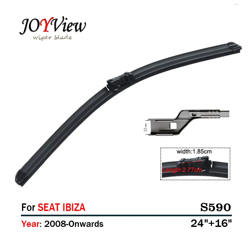 S590 Wipers Size:24"+16&quotFit For SEAT IBIZA(2008 onwards)Wiper blade rubber replacement Essuie glace Ruitenwisser | Автомобили и