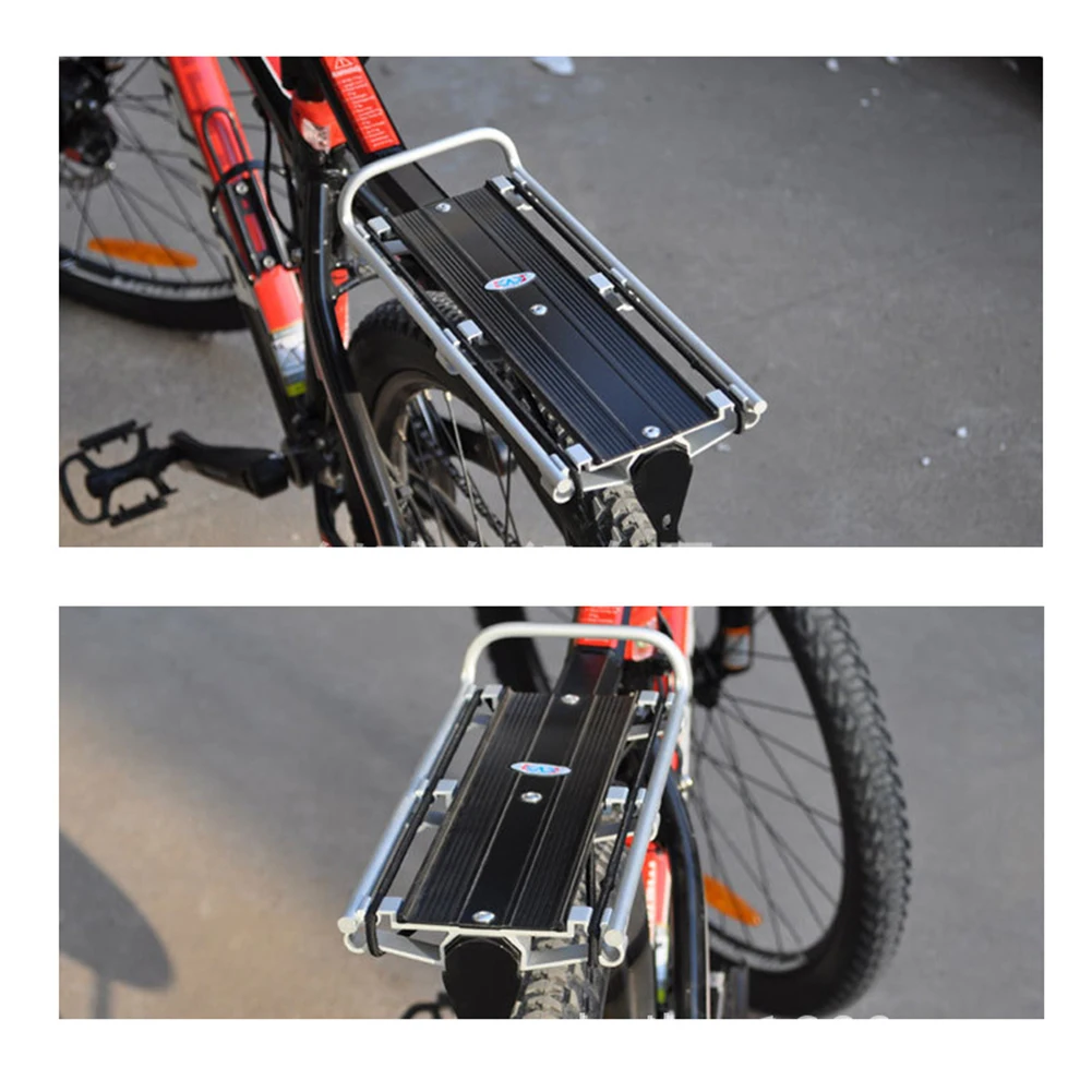 Алюминиевый сплав велосипедный багаж Перевозчик грузовой задний стеллаж полка Велоспорт Подседельный штырь сумка держатель подставка для велосипедов быстросъемный дизайн
