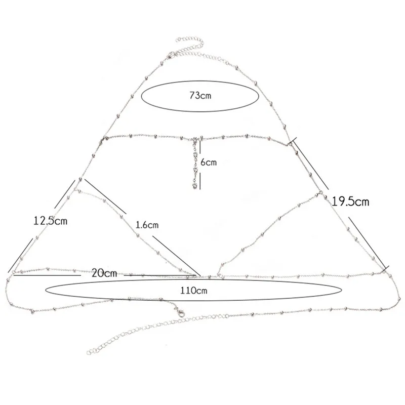 1 шт. кисточкой стразы нательная цепь сексуальная пляж свадебные аксессуары для бюстгалтеров цепь через плечо ювелирные изделия для женщин золото/серебро Цвет